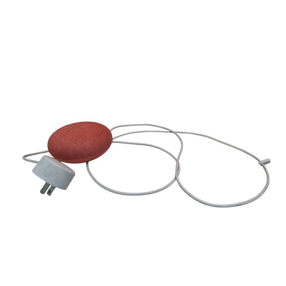 Orange Google Nest Mini First Generation Bluetooth Speaker w Power Cord - Picture 1 of 4